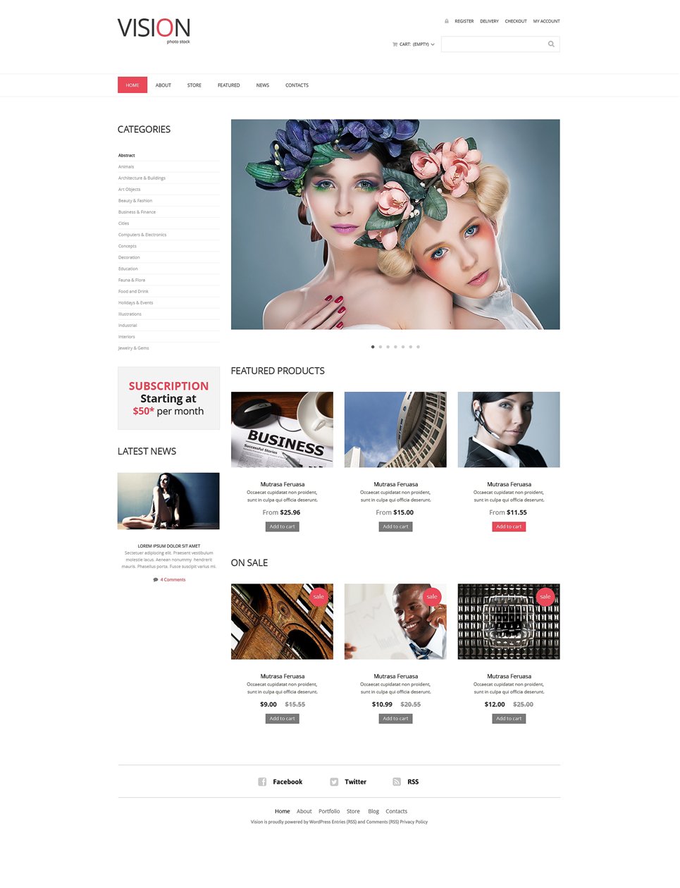 Stock Photo Responsive WooCommerce Theme New Screenshots BIG