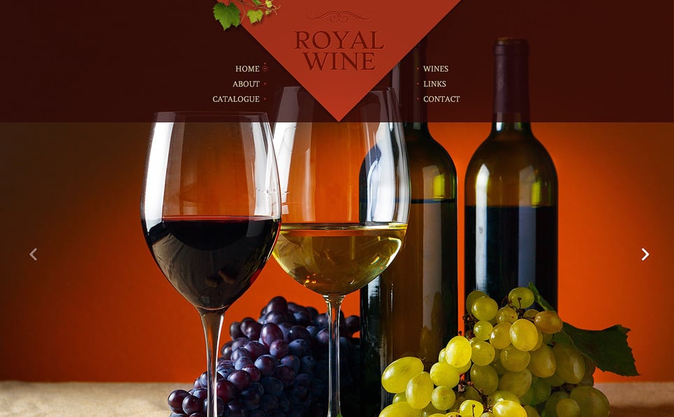Wine Website Template 48624 Wine Website Template 48624