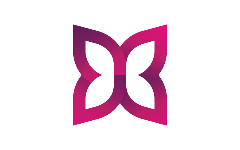 Beauty Butterfly Vector icon design template v.3 Logo Template