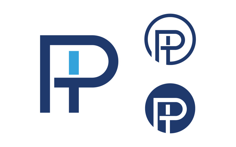 P Letter Logo Business law Template vector illustration design v.8 Logo Template
