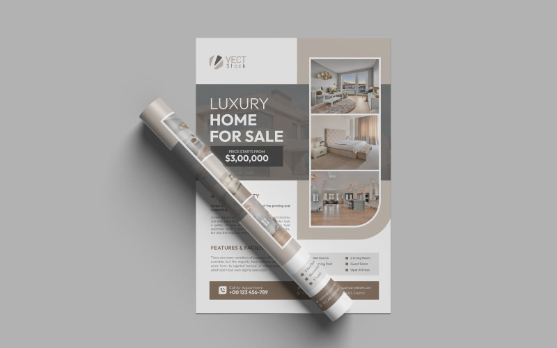 Real Estate Company Flyer Design Template Corporate Identity