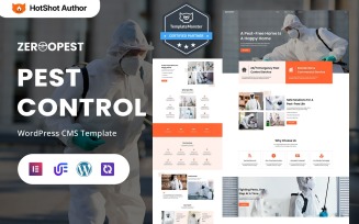 ZerooPest - Residential And Commercial Pest Control WordPress Elementor Theme