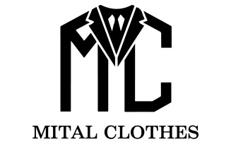 A logo for men suits art illustration