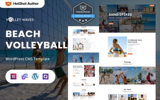 Volley Waves - Beach Volleyball Club, Academy And Coaching WordPress Elementor Theme