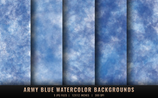 Army Blue Watercolor Backgrounds