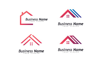 House logo vector template, Creative Real estate and house building icon logo Template 13