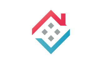 House logo vector template, Creative Real estate and house building icon logo Template 1