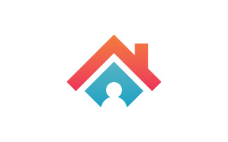House logo vector template, Creative Real estate and house building icon logo Template 2