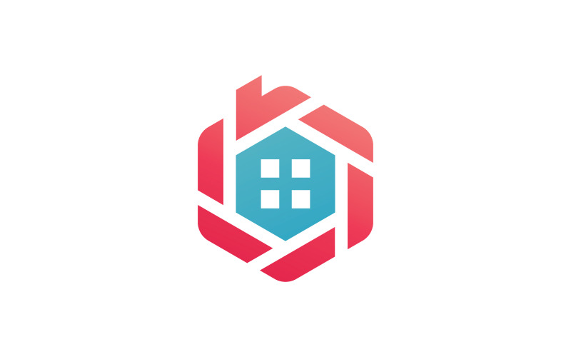 House logo vector template, Creative Real estate and house building icon logo Template 3 Logo Template