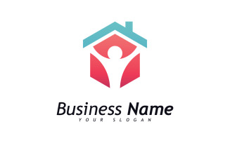 House logo vector template, Creative Real estate and house building icon logo Template 8