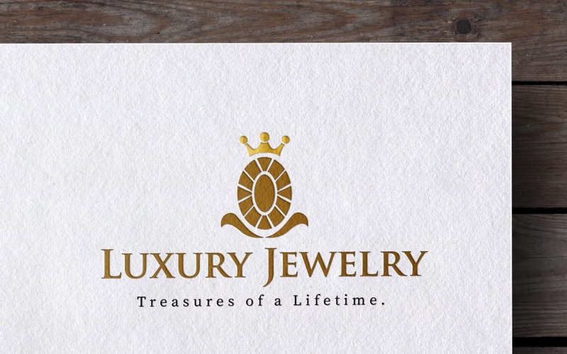 Luxury Jewelry Logo design Logo Template