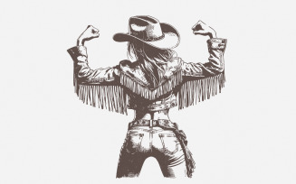 Cowgirl PNG, Vintage Style PNG, Western Design, Howdy Honey, Cowgirl Sublimation, Desert Western