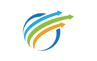 Faster Arrow Professional Financial Logo Template v.12