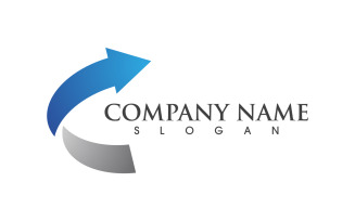 Faster Arrow Professional Financial Logo Template v.16