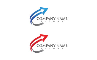 Faster Arrow Professional Financial Logo Template v.17