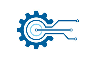 Gear Industrial technology Logo Template v.2