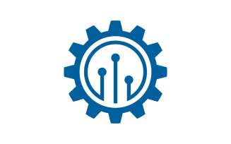 Gear Industrial technology Logo Template v.4