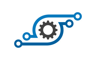 Gear Industrial technology Logo Template v.6