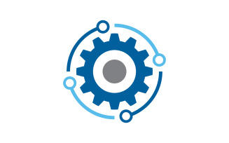 Gear Industrial technology Logo Template v.8