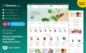 Grocery Mart - Grocery Vegetables and Organic Responsive Opencart Theme