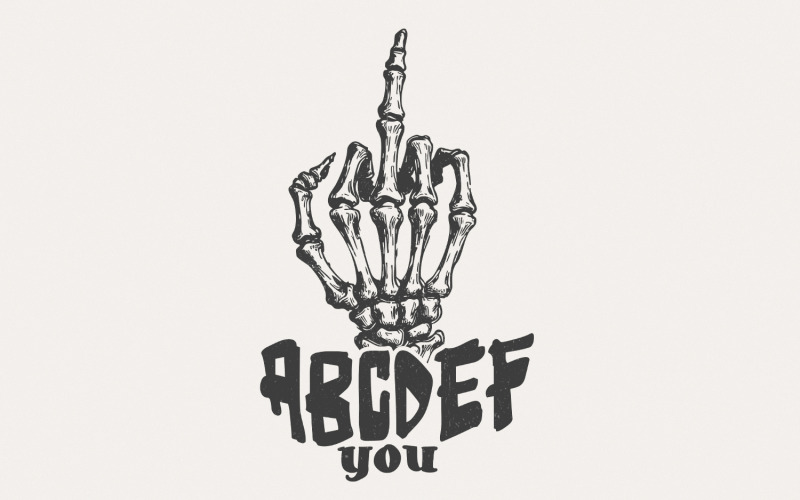 ABCDEFU PNG, Funny Valentines Png, Valentines Day png, Sublimation Design, Middle Finger, Retro Illustration