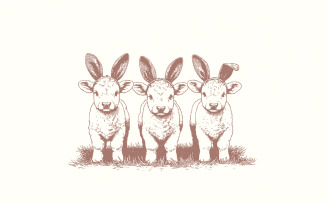 Easter Highland Cow Png, Easter Bunny Png, Cute Cow Easter Design, Retro Easter Png, Sublimation