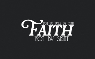 Faith PNG, Inspirational Christian Design, Bible Quote, Walk by Faith, Jesus, Religious