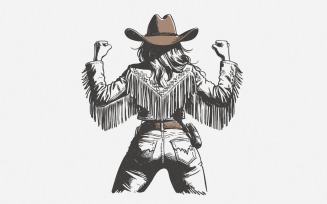 Rustic Cowgirl PNG, Vintage Style PNG, Western Design, Howdy Honey, Cowgirl Sublimation, Desert