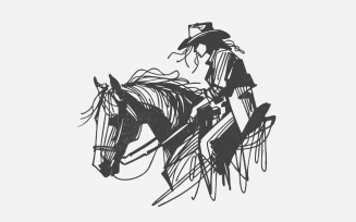 Western Cattle PNG, Retro Cowgirl, Bohemian Western, Vintage Illustration, Cattle Wrangler, Trendy