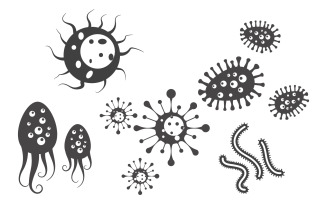 Virus medical vector illustration template design v.3