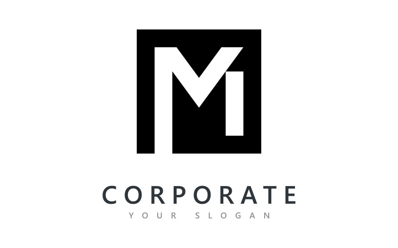 M and V MV logo vector design, Creative initial logo vector design 5 Logo Template