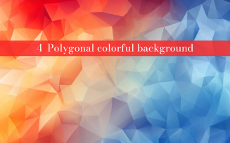A polygonal colorful background