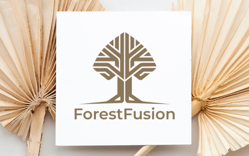 Minimalist Tree Logo Template for Organic and Natural Brand Identity