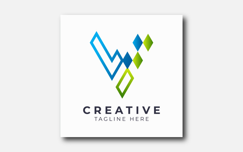 Abstract v letter initial logo template. Logo Template