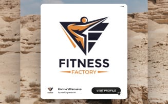 Dynamic Fitness Logo Template for Gyms, Trainers, and Wellness Brands