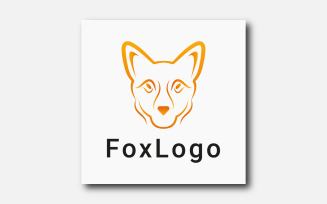 Fox logo template design.