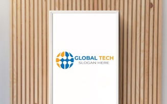 Global Tech logo Template