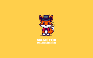 Magic Fox Simple Mascot Logo