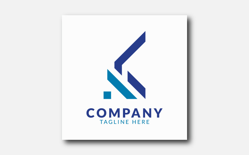 Real estate k letter abstract logo template. Logo Template