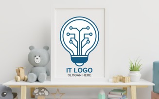 Information-technology logo Template