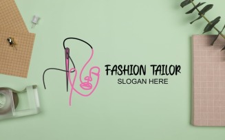 Women's fashion logo template