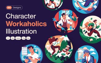 Workaholics Characters Illustrations