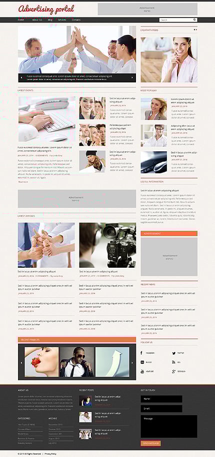 WordPress main photoshop screenshot