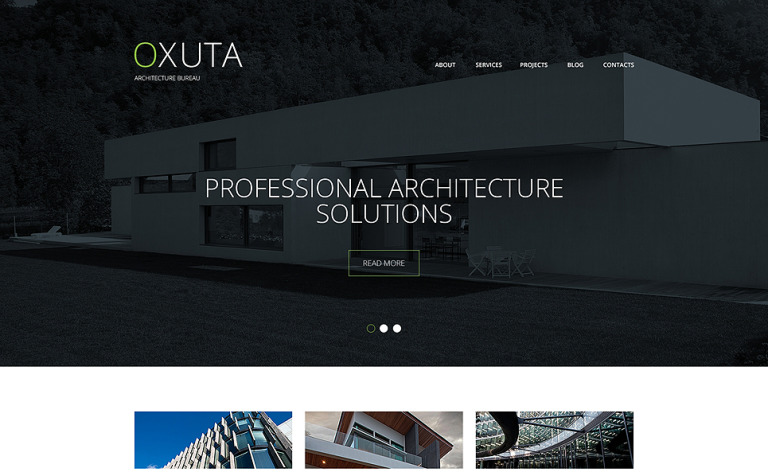Architecture Responsive Website Template Big Screenshot Architecture Responsive Website Template New Screenshots BIG