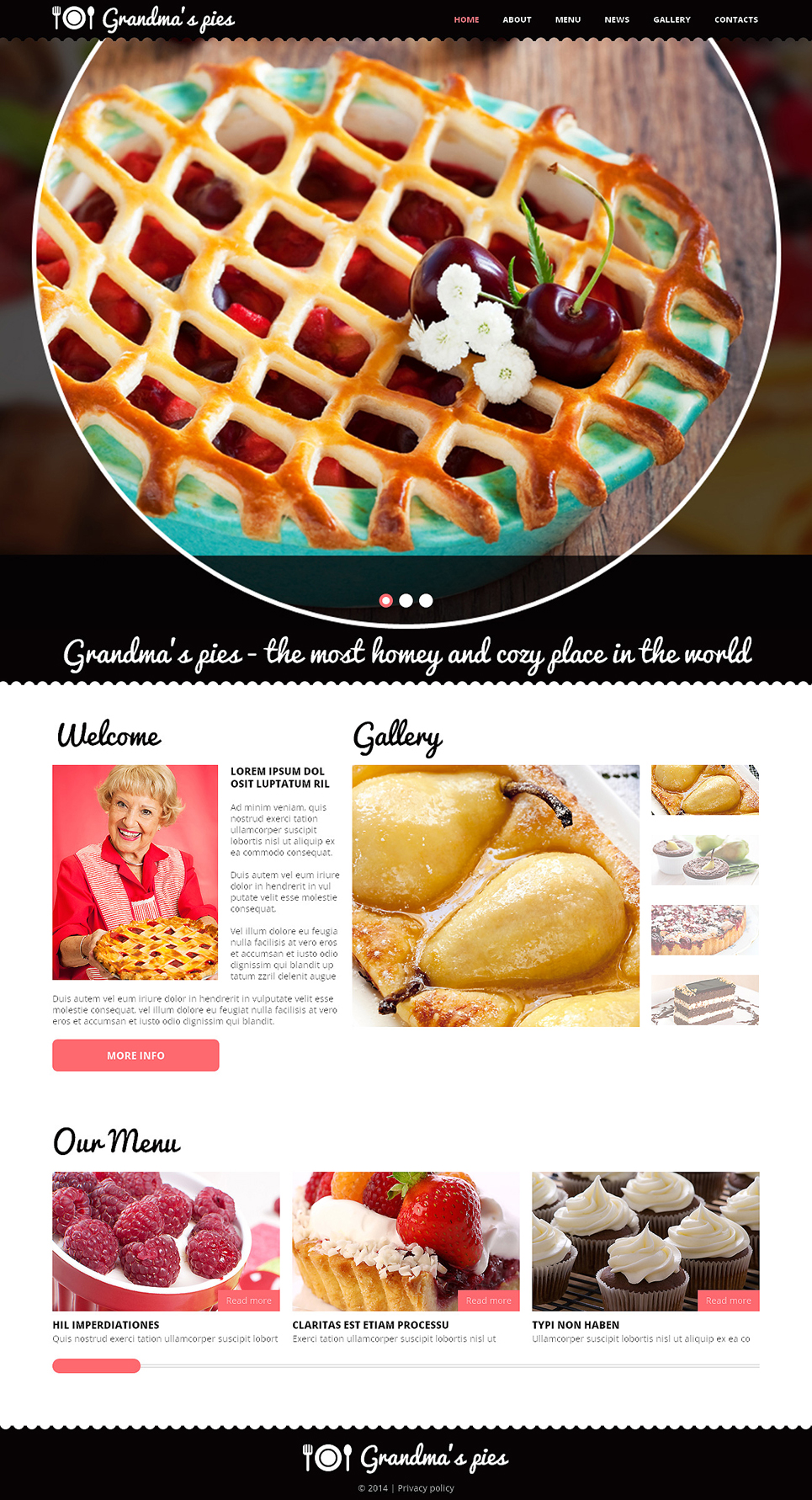 Cooking Responsive Joomla Template New Screenshots BIG