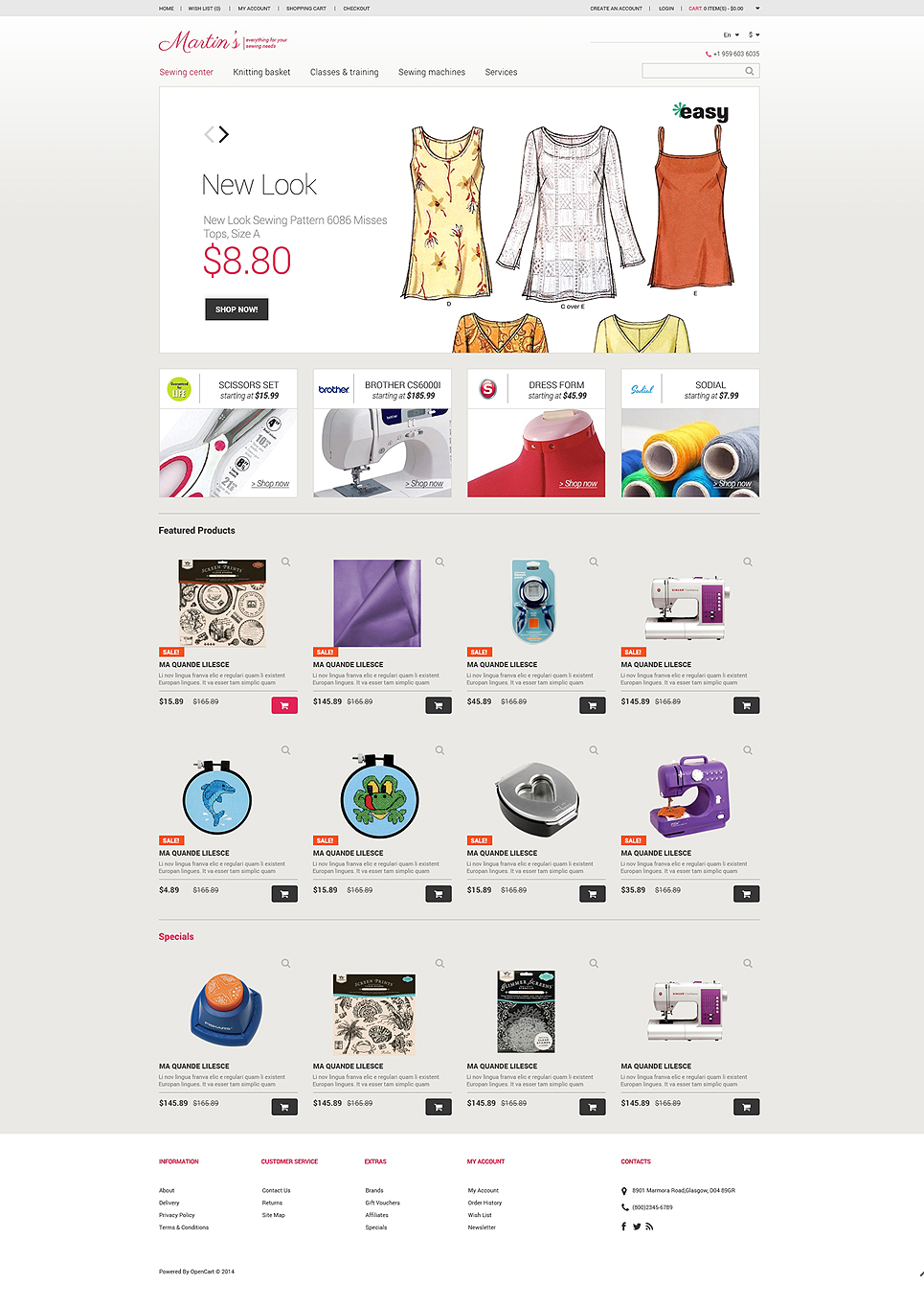 Crafts Responsive OpenCart Template New Screenshots BIG