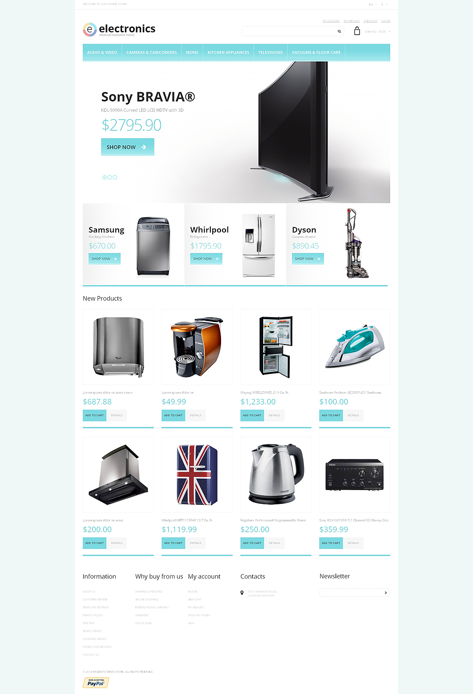 Electronics Store Responsive Magento Theme New Screenshots BIG