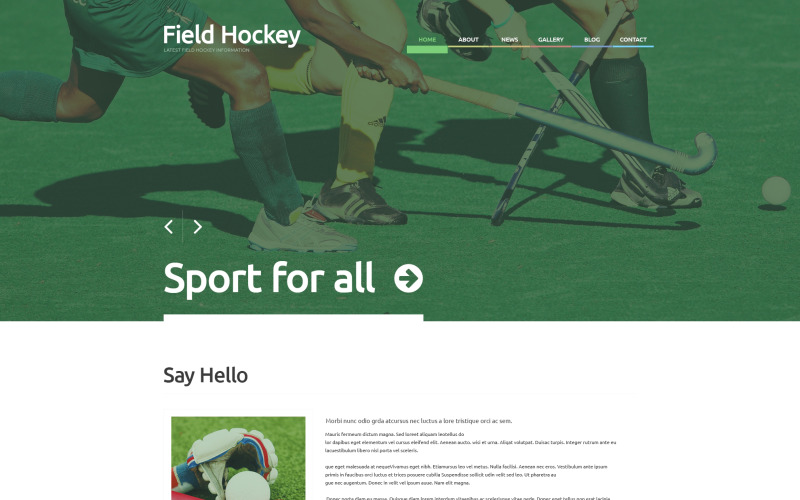 Hockey Responsive WordPress Theme