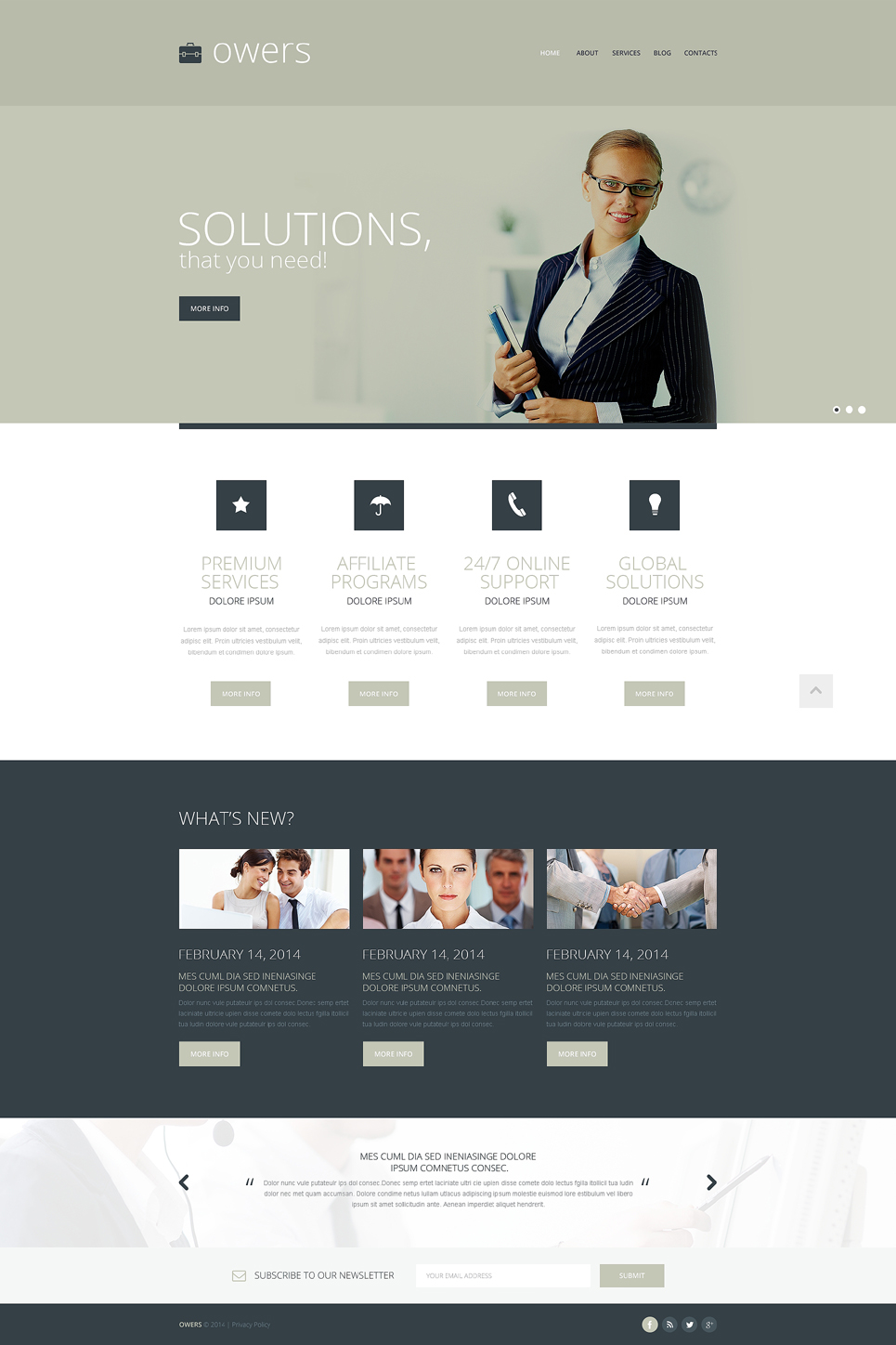 Marketing Agency Responsive Website Template New Screenshots BIG