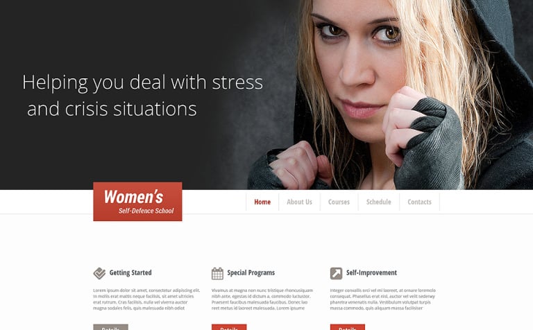 Martial Arts Responsive Website Template 48742 Martial Arts Responsive Website Template New Screenshots